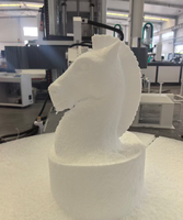 Nueva Fresadora CNC de 5 Ejes de Alta Precisión para Tallado de Madera y Espuma, con ATC, Precio Competitivo, Mesa Extraíble, NC Studio/Mach3, Individual