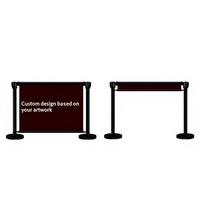 Barrière télescopique de 1,0 m remplissable d'eau, modèle 06, pour activités, clôture, ceinture d'isolation, file d'attente extérieure, barrière mobile personnalisée
