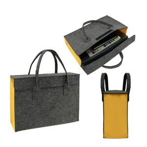 个性化手提袋环保购物袋供应商定制标志毛毡手提袋