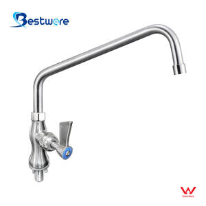 Grifo de fregadero de cocina mezclador extraíble de acero inoxidable moderno para Hotel restaurante manija doble sin diseño de pulverización - Product Image 4