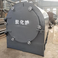 Four de carbonisation motorisé à haute température pour paille et bois, écologique, vert, capacité 0,3-3t/jour, économie d'énergie