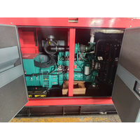 Générateur diesel insonorisé Perkins 80 kW 100 kVA 480 V à démarrage automatique, châssis ouvert, avec certificat CE pour hôtel