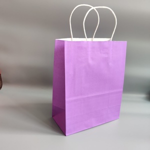 Wholesale Supermarket Grocery in Stock Kraft Paper <b>Bag</b> with Handle Recycle Cheap Price Business Shopping Food Take Away <b>Bag</b> - Product Image 3