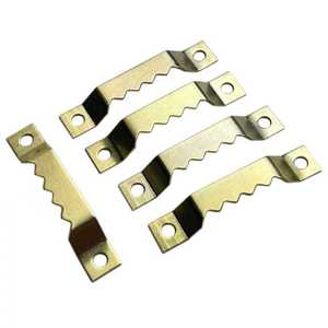 Colgador metálico dentado de una sola cara, color dorado, con capacidad de carga de 3-5 kg, gancho de hierro para colgar cuadros decorativos y pinturas al óleo. - Product Image 2