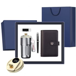 4-in-1 Leather Office Corporate <b>Gift</b> <b>Set</b> with USB Flash Drive Mug Pen & Ticket Folder-Fashion Design on Sale - Product Image 1