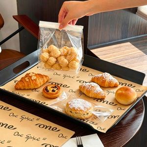 Customized Food Grade Disposable Grease Proof Waterproof Baking <b>Paper</b> Biodegradable Packaging for Bakery Cheese Cakes - Product Image 5