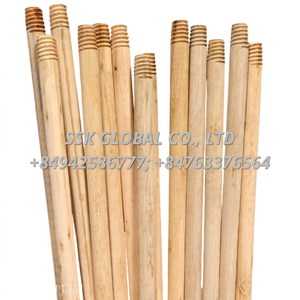 Escoba de madera 2 en 1 fabricada en Vietnam, diseño ergonómico, cerdas con diseño de bandera, mango de madera recubierto de PVC, eucalipto natural, muebles para el hogar - Product Image 4