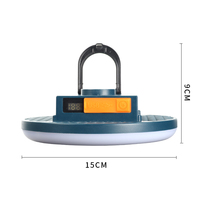 Lampe de camping LED rechargeable par USB 8000mAh, lampe de camping en ABS, étanche, portable, avec aimant, pour une utilisation en cas d'urgence en camping