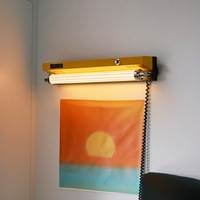 Lampe murale LED longue et rétro de style industriel du milieu du siècle, sans fil, pour chambre à coucher, chevet, couloir, escalier, décoration lumineuse
