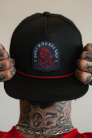 Casquettes de luxe Hip Hop logo brodé à 5 panneaux, chapeau perforé imperméable à l'eau avec trou découpé au laser