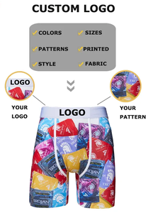 Sous-vêtements pour hommes tendance OEM ODM, short sexy avec motif de requin en polyester, impression numérique 3D, sous-vêtements pour hommes - Product Image 5