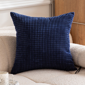 Áo gối nhung gân có họa tiết chắp vá, trang trí nhà phong cách nông trại, vỏ gối trang trí phong cách boho cho ghế sofa, giường, phòng khách - Product Image 2