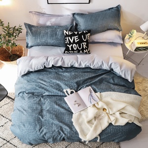 Queen 6pcs sợi nhỏ Comforter thiết lập bao gồm 1 Duvet 1 bộ đồ giường tấm 2 Vỏ Gối 2 tấm phẳng 2 đệm <span class=keywords><strong>polyster</strong></span> đơn giản khách sạn - Product Image 4