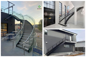 Escalier en colimaçon extérieur en acier inoxydable, escalier en acier galvanisé, escalier extérieur galvanisé, escalier étanche - Product Image 6