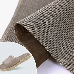 Custom 6% French Linen Anti Bacteria 38% Tencel Quick Dry Breathable 3D Spacer Mesh Shoe Upper Material Fabric For Slipper Shoes