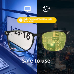 온천 레드 렌즈 옐로우/오렌지 렌즈 블루라이트 차단 게이밍 안경 눈 피로 감소 방사선 차단 PC/콘솔 게이머용 - Product Image 5