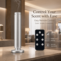 Diffuseur d'arômes électrique sans eau 100 ml en alliage d'aluminium avec télécommande pour hôtel de luxe, hall d'entrée, bureau