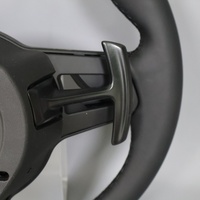 Volant en cuir noir intégral avec rivets pour Cayenne Macan 996 911 997.1 997.2 GT3 970 959 Taycan