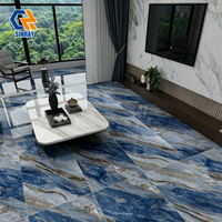 Carreaux de porcelaine imitation pierre moderne 600x1200mm 9mm Brillant Antibactérien Résistant aux acides Résistant à l'usure Intérieur Appartement Chambre
