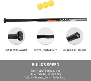 Série de battes de baseball et softball : Batte d'entraînement en aluminium pour l'entraînement au swing, batte de practice pour jeunes, adultes et enfants - Product Image 2