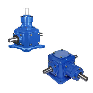 Tùy chỉnh công nghiệp 1:2 tỷ lệ góc bên phải bevel Reducer với trục xoắn ốc hộp số truyền chính xác bevel hộp số - Product Image 4