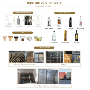 Botellas de vino de vidrio personalizadas de 750ml y 1000ml para Tequila <span class=keywords><strong>Mezcal</strong></span> Forma redonda con corcho y tornillo o tapa cuentagotas Relleno vacío - Product Image 6