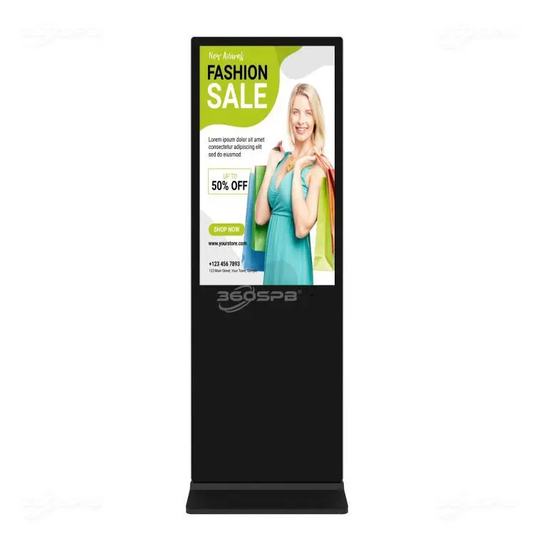 360SPB IFS43A floor-standing digital signage and displays Touchscreen Android 11 OS advertising 2024