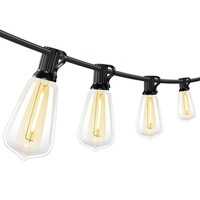 Guirlande lumineuse LED solaire ST38 en plastique, certifiée CE, étanche IP65, pour l'extérieur, le camping, le jardin, ambiance suspendue