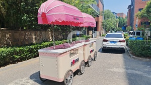 Chariot de vente ambulante commercial personnalisé Etodevice, chariot à pousser manuel pour la vente de nourriture en rue - Product Image 5