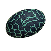 Fluoreszierender Rugby-Ball Plüschtier 25cm PP-Baumwolle Weich Stressabbauend Waschbar Kinder Geburtstag Outdoor-Party Geschenk Großhandel
