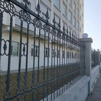 Clôture de sécurité extérieure en acier galvanisé au design moderne pour maison, ferme et agriculture, portails, portes, panneaux de clôture et treillis facilement assemblables
