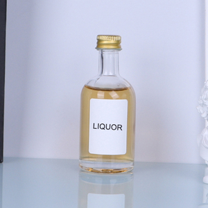 50ml 100mL vacío boca pequeña mini licores vodka <span class=keywords><strong>gin</strong></span> licor botella de vidrio con tapón de rosca - Product Image 2