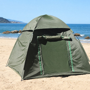 Tente dôme respirante anti-moustiques 2,5 m x 2,5 m, monocouche, imperméable, légère, pop-up, pour le camping en trois saisons, la randonnée en plein air - Product Image 2