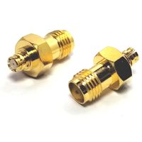 Adaptateur Coaxial RF SMA Femelle vers SMP Femelle, Connecteur en Cuivre Conforme RoHS, Prix Usine, En Stock