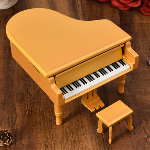 Wholesale Wood Mini Grand Piano <b>Music</b> <b>Box</b> Musical Toy Complete Matching Piano Stool - Product Image 5