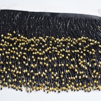G024 mode cristal personnalisé coloré strass perle gland frange garniture