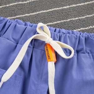 Nouvel ensemble de sport haut de gamme pour garçons : chemise à revers avec cravate et short uni, provenant d'un fournisseur chinois - Product Image 5