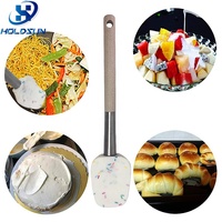 Spatule décorative en silicone de qualité alimentaire résistante à la chaleur pour la cuisine et la pâtisserie, outil de mélange et de raclage pour gâteaux et crèmes