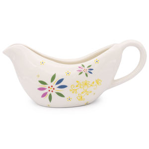 15 Oz Grande Saucière Chauffante Picther Blanc Fine Porcelaine <span class=keywords><strong>Saucier</strong></span> Avec Poignée Ergonomique - Product Image 3