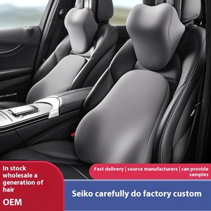 Cuscino all'ingrosso del sedile dell'automobile della schiuma di memoria della fabbrica con il poggiatesta ed il cuscino lombare dello schienale di sostegno per la colonna vertebrale ed il Comfort del collo - Product Image 5