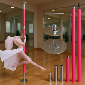 D0100XUR3GW <b>Dance</b> Pole Accessory 9.25FT Pink Silicone For Women Gymnastics <b>Equipment</b> - Product Image 2