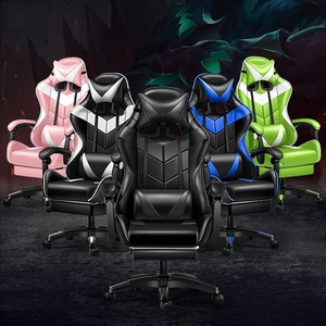Silla Gamer con Luces Led Y masajeador thắt lưng màu hồng đua ghế cadeira de jogos silla Gamer RGB ROSA massage chơi game ghế - Product Image 2