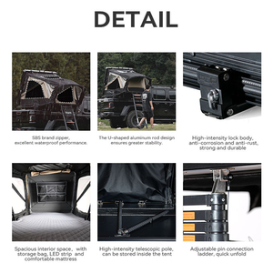 ADA OVERLAND Rooftop <b>Tent</b> Hard New Hot Selling Model with Ladder for 4x4 Outdoor Camping Truck - Product Image 3