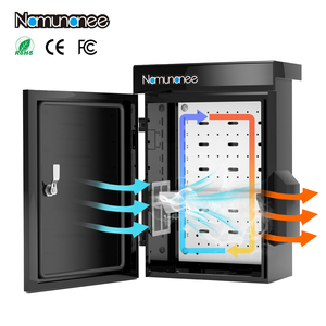 صندوق توزيع كهربائي خارجي من ناموناني OEM YH-H، مصنوع من سبائك الألومنيوم مع دعامة خلفية، صندوق توصيل مقاوم للعوامل الجوية بتهوية متكاملة - Product Image 1