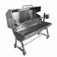 Prix direct usine – Grand rôtissoire à gaz en acier inoxydable pour porc, agneau, barbecue, broche, grill