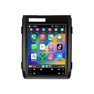 Terbaru 12.1 inci layar vertikal Android 13.0 GPS Multi-media Radio mobil Video Player Carplay Stereo FM untuk Ford F150 2008 2012