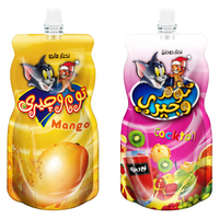 Sacs en plastique de boisson liquide d'emballage personnalisés avec paille pour machine de remplissage de jus en aluminium matériaux de sachets debout avec bec verseur
