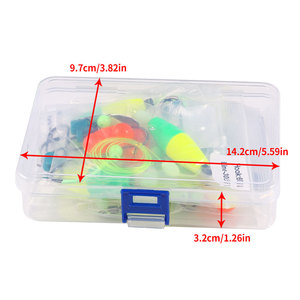 Venta al por mayor FH100 6/0 #8/0 #10/0 #5 unids/caja aparejos flotantes de bagre círculo luminoso brillante anzuelos de aparejos de pesca con hilanderos de Metal - Product Image 6