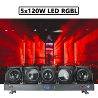 Projecteur à tête mobile matricielle FEIYUEYUE DMX 5X120w LED RGBL+120X0.5w RGB auxiliaire, faisceau de lumière 3-30 degrés, DMX512, scène/club/bar