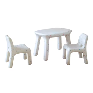 Mesa de Juego para Niños, Silla de Actividades para Niños, Juego de Mesa y Silla Resistente para Exteriores, Muebles Infantiles para Jardín de Niños, Escritorio de Plástico para Bebés - Product Image 1